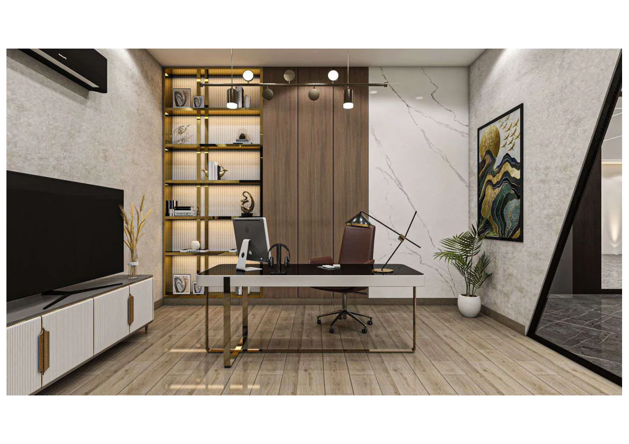 CEO office architectural rendering
