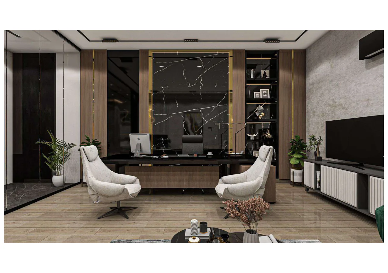 Executive office architectural rendering